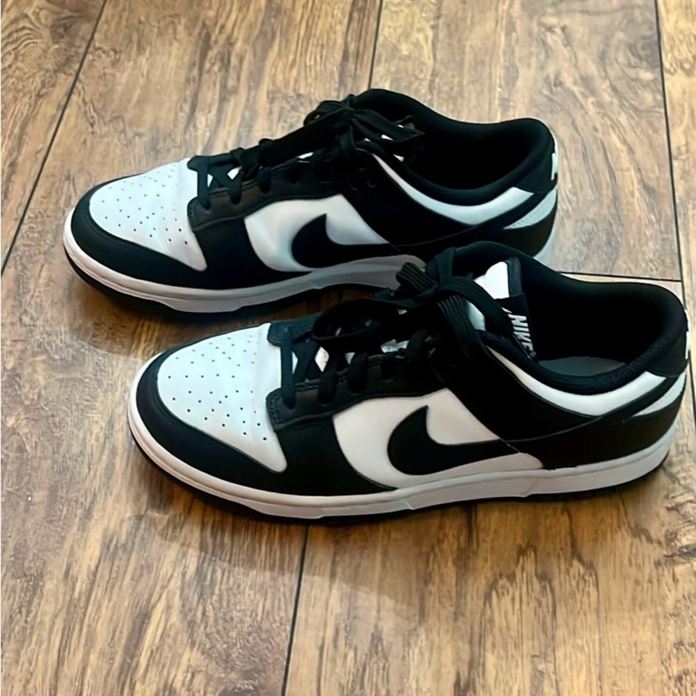 Nike Black and White Dunk Sneakers